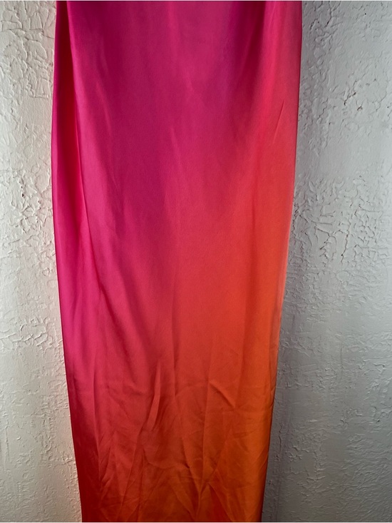 12th Tribe Mirabella Pink Satin Sorbet Maxi Dress - Picture 8 of 16